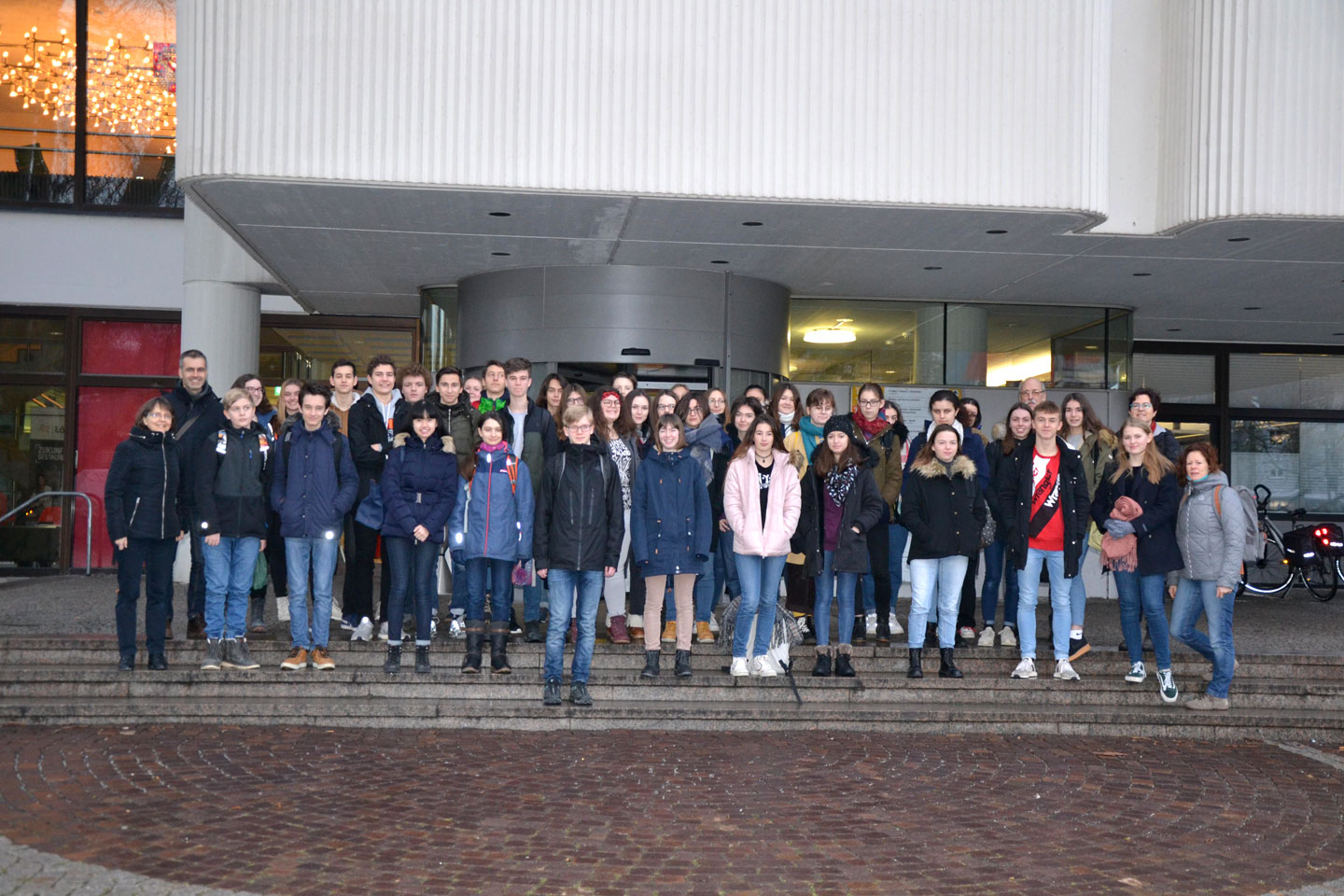 Empfang von Schülern des Lycée Charles de Gaulle aus Vannes im Rathaus